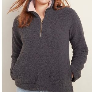 Plush Sherpa 1/4-Zip Pullover for Women